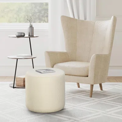 Ashley Studio Living Gardner Ottoman In Snow
