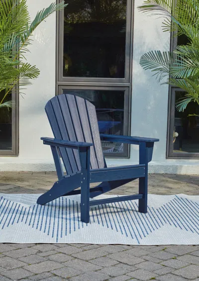 Ashley Sundown Treasure Adirondack Chair In Blue