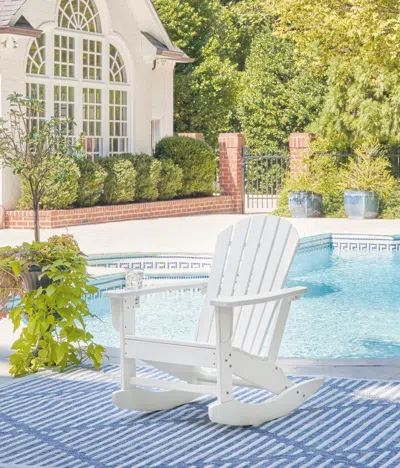 Ashley Sundown Treasure Outdoor Rocking Chair In White