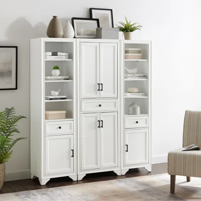 Ashley Tara 3pc Pantry Set In Distressed White