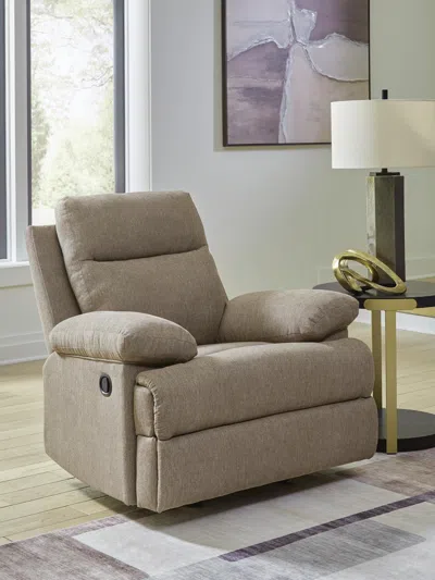 Ashley Tarrant Manual Recliner In Mocha