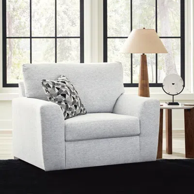 Ashley Tasselton Next-gen Nuvella™ Performance Fabric Oversized Chair In Snow