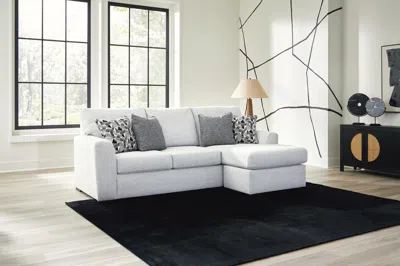 Ashley Tasselton Next-gen Nuvella™ Performance Fabric Sofa Chaise In Snow