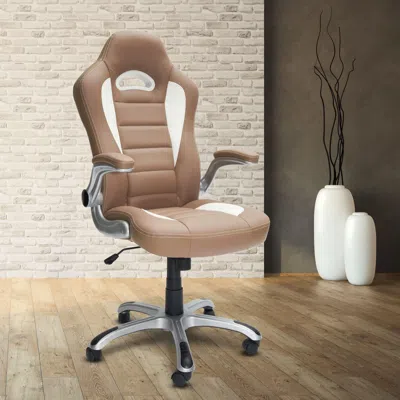 Ashley Techni Mobili High Back Executive Sport Race Office Chair In Camel