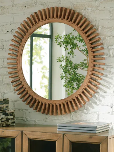 Ashley Tedwell Accent Mirror In Brown