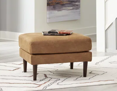 Ashley Telora Ottoman In Caramel