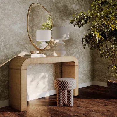 Ashley Tov Furniture Hump Console Table In Natural