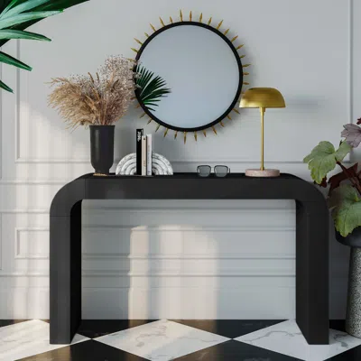 Ashley Tov Hump Black Console Table