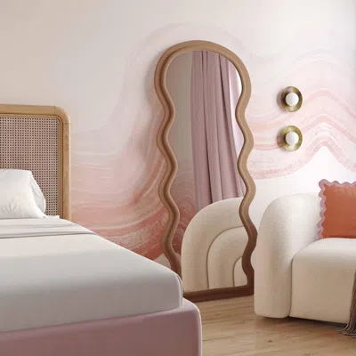 Ashley Tov Rhodes 70" Floor Mirror In Cinnamon