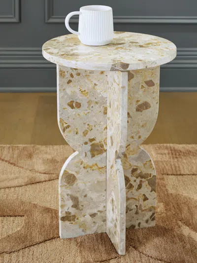 Ashley Treygan Accent Table In Beige