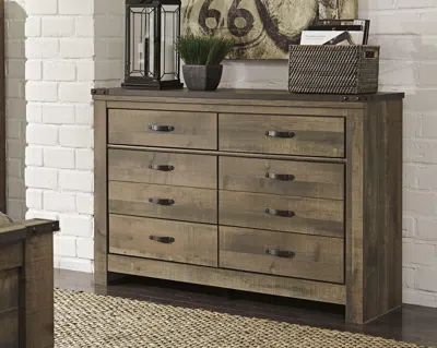 Ashley Trinell 6 Drawer Dresser In Brown
