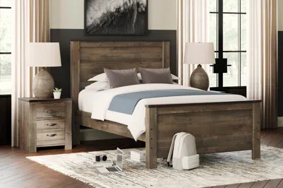 Ashley Trinell Full Panel Bed In Brown