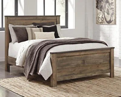 Ashley Trinell Queen Panel Bed In Brown