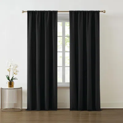 Ashley Truly Soft 84" Window Panel Pair In Black