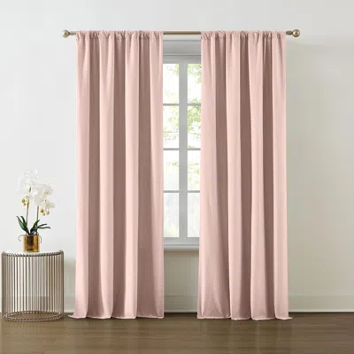 Ashley Truly Soft 96" Window Panel Pair In Blush