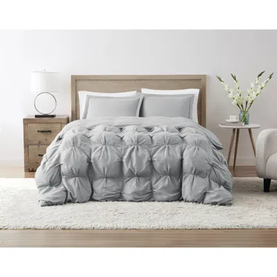 Ashley Truly Soft Cloud Puffer 3-piece Full/queen Comforter Set In Gray