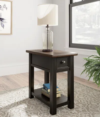 Ashley Tyler Creek 2 End Tables In Grayish Brown/black