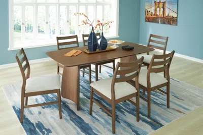Ashley Urbanton Dining Table And 6 Chairs In Brown