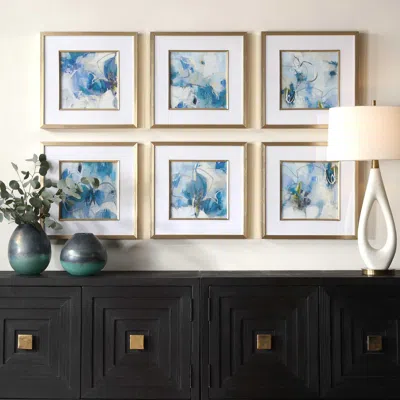 Ashley Uttermost Fresh Start Wall Art 19 X 19 In Gold