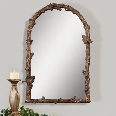 Ashley Uttermost Paza Antique Gold Arch Mirror