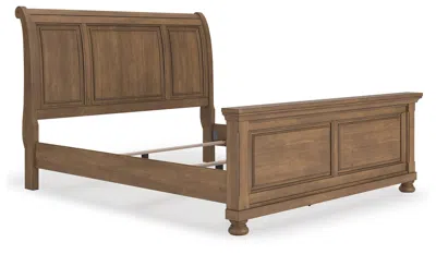 Ashley Vandenmore King Sleigh Bed In Medium Brown