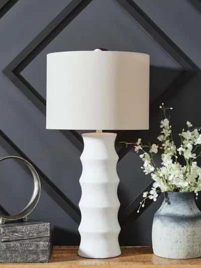 Ashley Veraleigh Table Lamp In White