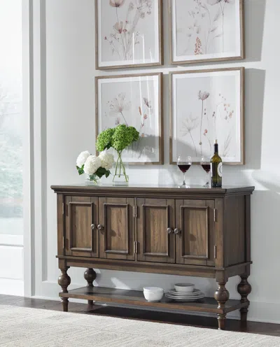 Ashley Veramond Dining Server In Dark Brown