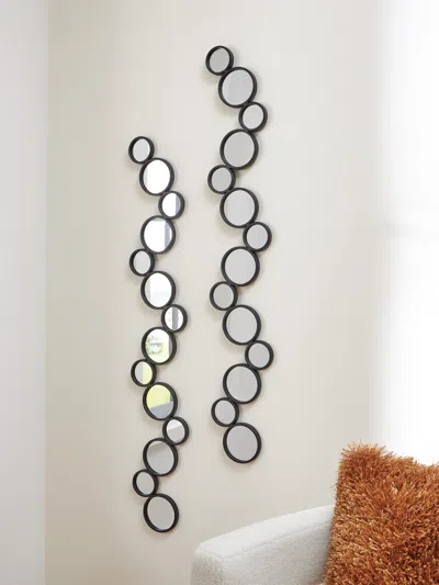 Ashley Vinler Accent Mirror Set (set Of 2) In Black