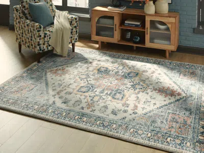 Ashley Wallney 7'6" X 9'6" Memory Foam Area Rug In Multi
