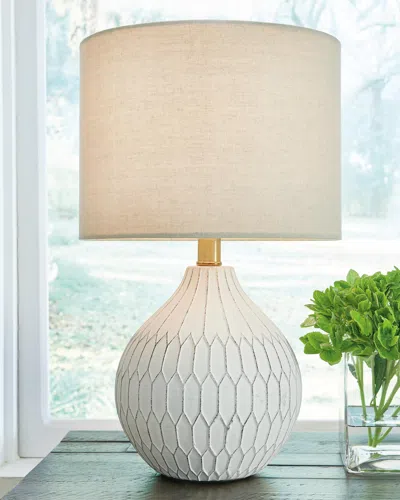 Ashley Wardmont Table Lamp In White