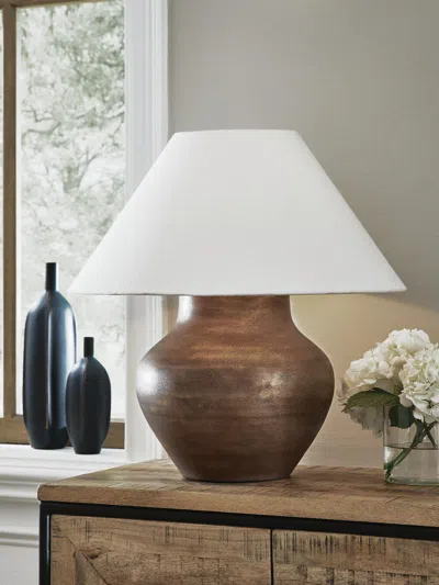 Ashley Whitham Table Lamp In Antique Copper Finish
