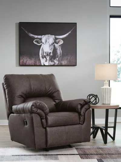 Ashley Whitlock Manual Recliner In Umber