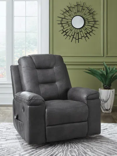 Ashley Windstade Manual Recliner In Granite