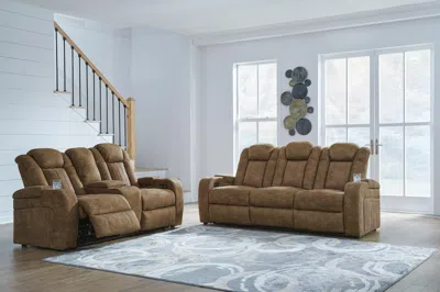 Ashley Wolfridge Sofa And Loveseat In Brindle