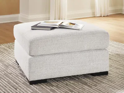 Ashley Wynncroft Manor Next-gen Nuvella™ Performance Fabric Oversized Accent Ottoman In Chalk
