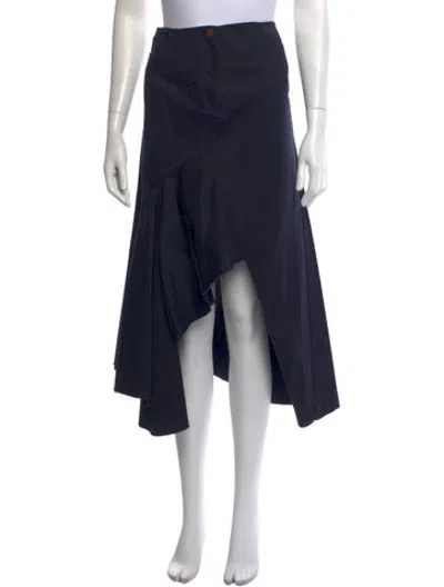 Pre-owned Ashlyn Midi Length Skirt In Blue