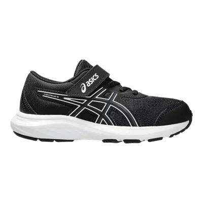 Asics Kids' Contend 9 Sneaker In Black/white Preschool (ps)