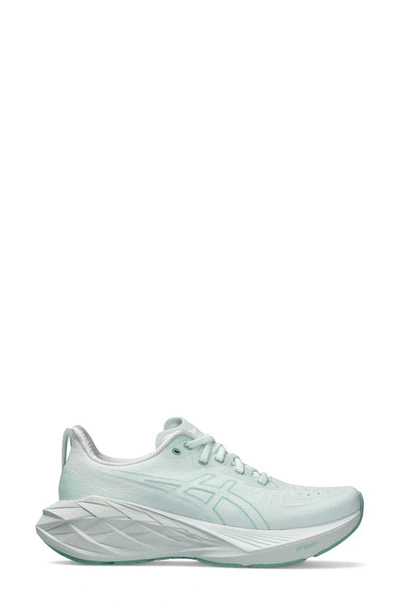 Asics Novablast 4 Running Shoe In Pale Mint/ White