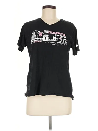 Pre-owned Asics Short Sleeve T-shirt In Black