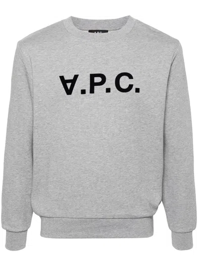 Asics X A.p.c. Asics X Apc Grey Cotton Elastane Chine Vpc Sweater