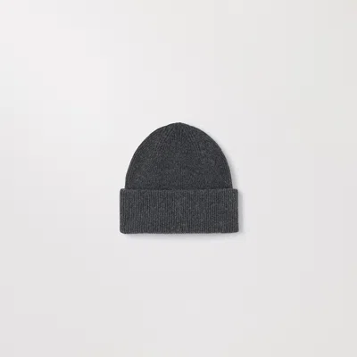 Asket The Cashmere Beanie Charcoal Melange
