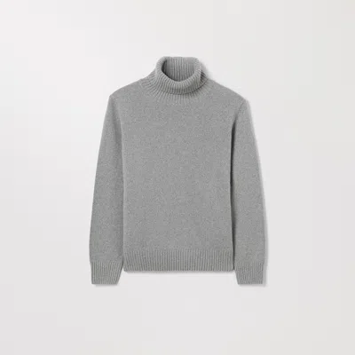 Asket The Cashmere Roll Neck Light Grey