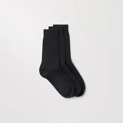 Asket The Cotton Socks 3-pack Black
