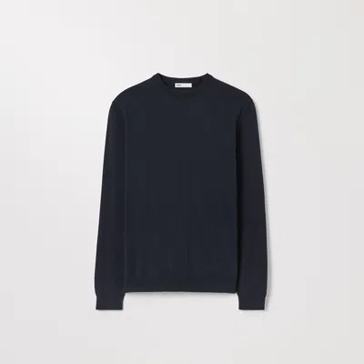 Asket The Cotton Sweater Dark Navy