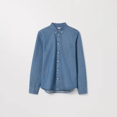 Asket The Denim Shirt Light Blue Wash
