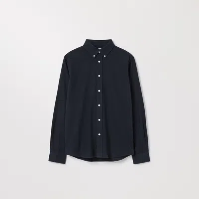Asket The Flannel Shirt Dark Navy