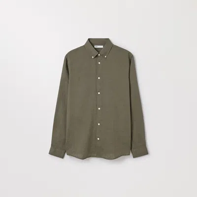 Asket The Linen Shirt Olive