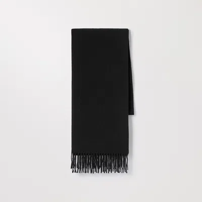Asket The Oversized Cashmere Wool Scarf Black