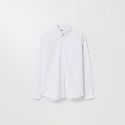 Asket The Oxford Shirt Light Grey Stripe