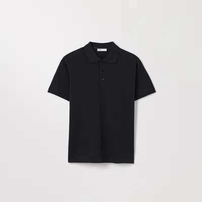 Asket The Pique Polo Black